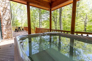 Covered Hot Tub on the Main Deck