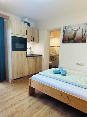 Appartement Kienberg 17 qm, kleiner Balkon, Kochnische, 1 Wohnschlafraum, 1 P.-Küche