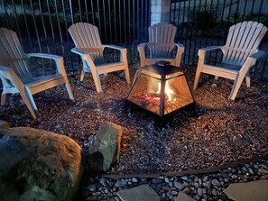 Gather around the firepit after a full day exploring.