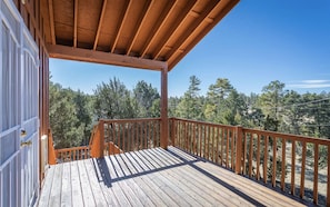 Back deck with amazing views!