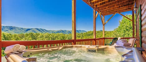 Lower hot tub view