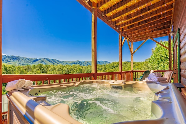 Lower hot tub view