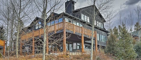 View from below home