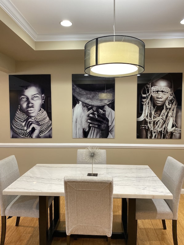 Beautiful art pieces throughout the home
