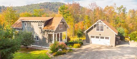 High Peaks Chalet includes the carriage house and the main house.