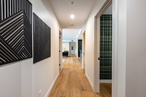 Spacious entrance with hardwood floors throughout.