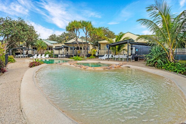 Communal Pool, children's wading pool and Spa