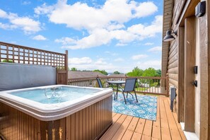 Deck w/ Hot Tub and Table