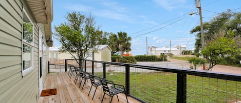 Front Deck with Distant Gulf View