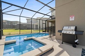 Our oasis includes a swimming pool, hot tub and more outdoor amenities.