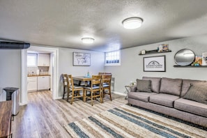 A beautiful 2 bedroom, 1 bathroom garden-level space that's perfect for your trip to Colorado Springs!.