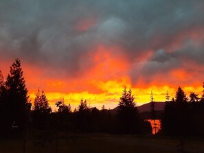 Hanging out on the deck, enjoying a cold IPA and a killer sunset. 😎 