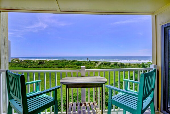 Amazing views and sounds of the ocean right from the balcony.