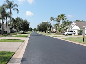 Your villa is on tree lined Lake Berkley Drive