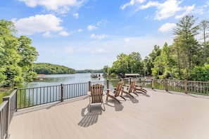 View from the upper deck of new dock.
