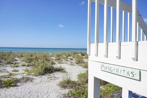 view from the deck under the unit of the Gulf of Mexico