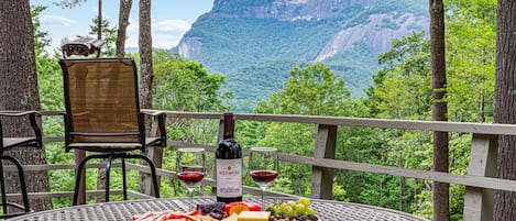 Whiteside Mt from our deck! You won't find a view that is much better than this!