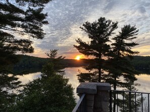 Beautiful sunset on Little Kennisis Lake