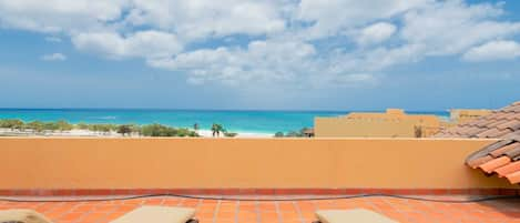 Private roof terrace with sorround ocean view.