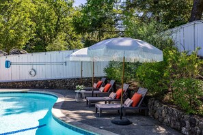 Lounge by the pool in style