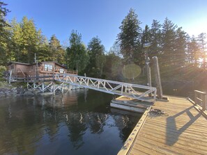 Boat, sea plane or road access!