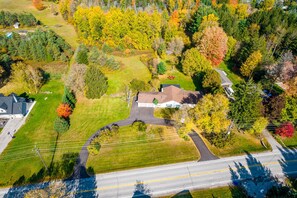 Drone view of Cottage 