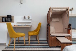 Intimate dining area in the living space.