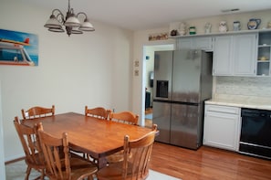 Kitchen dining area.