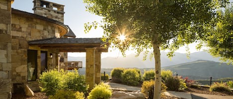 Exterior Entry of Home with Teton Views