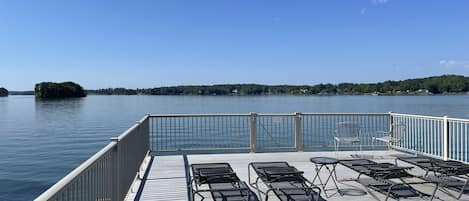 View from top of dock