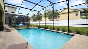 Splash! Skip the beach & make waves year-round in this private indoor pool.