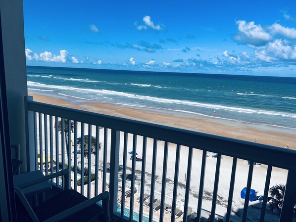 View from balcony.
Balcony currently closed for exterior renovations.