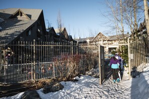 True ski in ski out - walk directly onto the property grounds from the ski run.