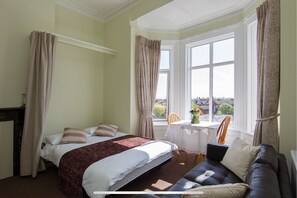 Bed with fresh bed linen