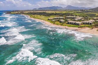 Kaua'i Beach Villas E7, 2-BR, Ground Floor, AC, Lagoon Pools, Walk to Beach