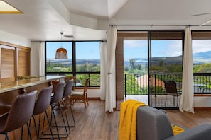 Open living and high ceilings