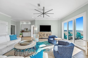 Main Fl Living Room with Gulf Views
