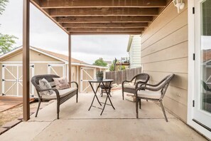 Downstairs patio area 