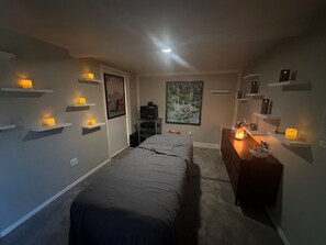 Massage room.  We can provide a referral to a licensed masseuse.  