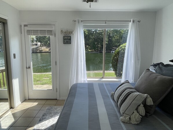 Master Bedroom with beautiful lake views