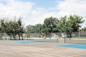 A block from the house is a park with tennis and picleball courts.  FUN FOR ALL