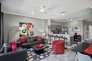 Living Room Mickey Themed Townhome