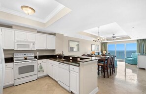 Kitchen-Dining-Living Area