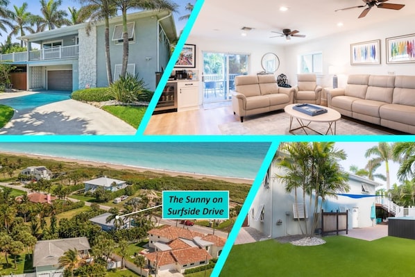 This recently remodeled (new kitchen, bathroom, furniture, and patio) home has all NEW furniture and is situated on a quiet, dead-end street, Surfside Drive, with 1000s of feet of private neighborhood beach access. Recent updates include all new, easy-to-c
