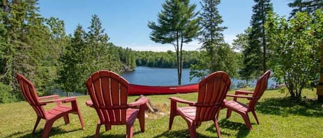 Fire Pit and Lake View