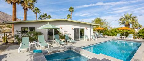 Imagine yourself relaxing poolside with your favorite beverage.