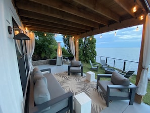 Lower patio & fire pit
