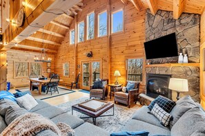 A look at the open concept main level.  Great for families and friends to be together