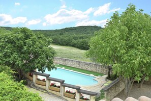 Aussicht vom Ferienhaus [Sommer]