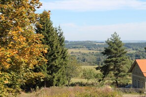 Utsikt från stugan [sommar]
